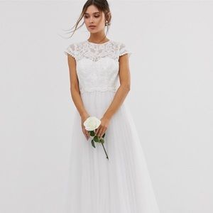 ASOS EDITION embroidered bodice wedding dress